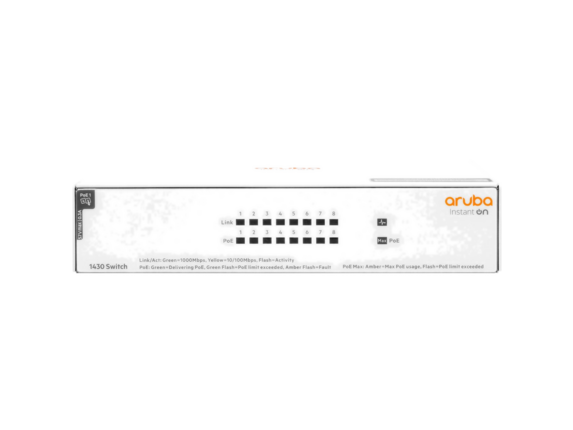 Aruba Instant On 1430 8G Class4 PoE 64W Switch|R8R46A#ABA|HP