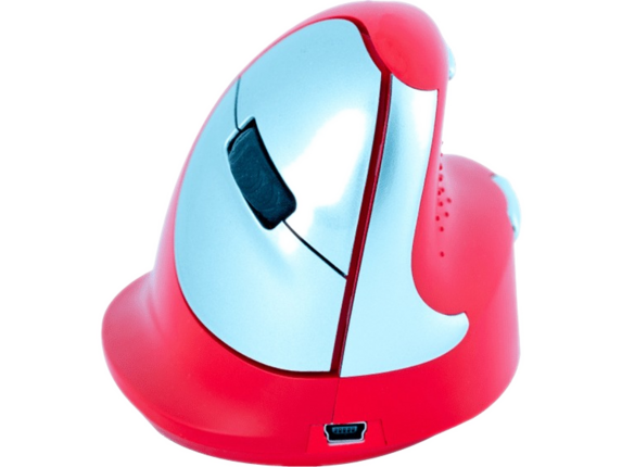 R-Go Tools Sport Bluetooth Vertical Ergo Mouse, Medium, Right Hand, Red R-Go Tools Sport Bluetooth Vertical Ergo Mouse, Medium, Right Hand, Red