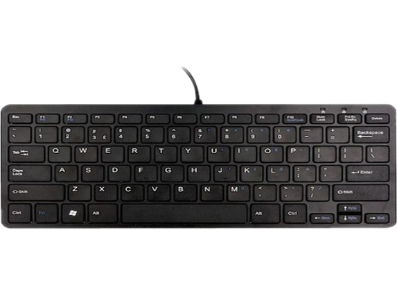 R-Go Tools Compact Ergonomic Wired Keyboard, QWERTY, Black R-Go Tools Compact Ergonomic Wired Keyboard, QWERTY, Black