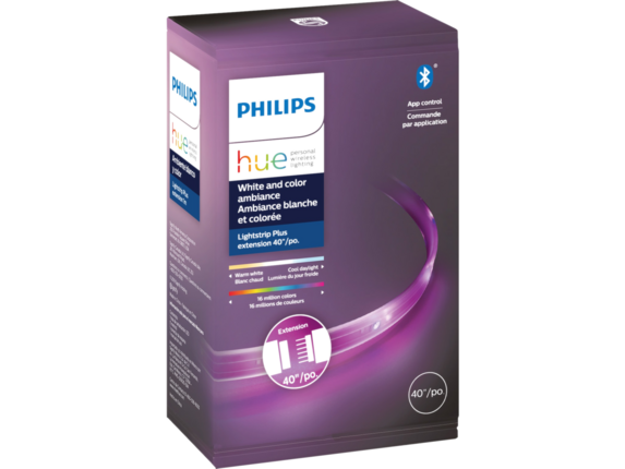 555326 for sale online Philips Hue 40 In Plug-In LED Bluetooth Lightstrip Plus Extension 