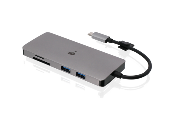 IOGEAR Travel Pro USB-C Dual HD Dock with Power Delivery 3.0