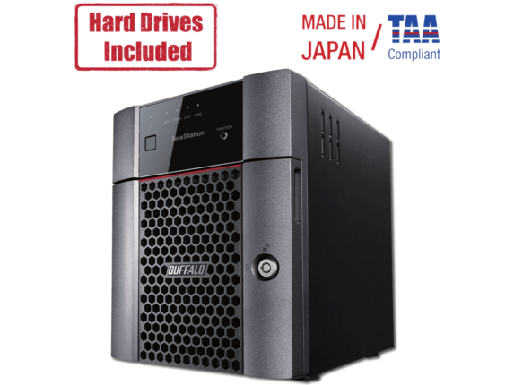 Buffalo TeraStation 3410DN Desktop 16 TB NAS Hard Drives Included Buffalo TeraStation 3410DN Desktop 16 TB NAS Hard Drives Included