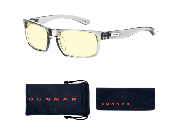 GUNNAR Gaming & Computer Glasses - Enigma, Smoke, Amber Tint|ENI-06701