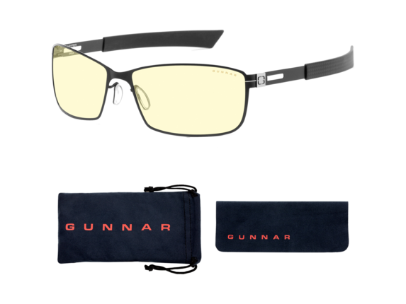 GUNNAR Gaming Glasses - Vayper, Onyx, Amber Tint|VAY-00101