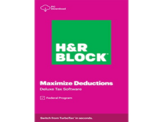 H&R Block 2020 Deluxe Tax Software - License - 1 License H&R Block 2020 Deluxe Tax Software - License - 1 License