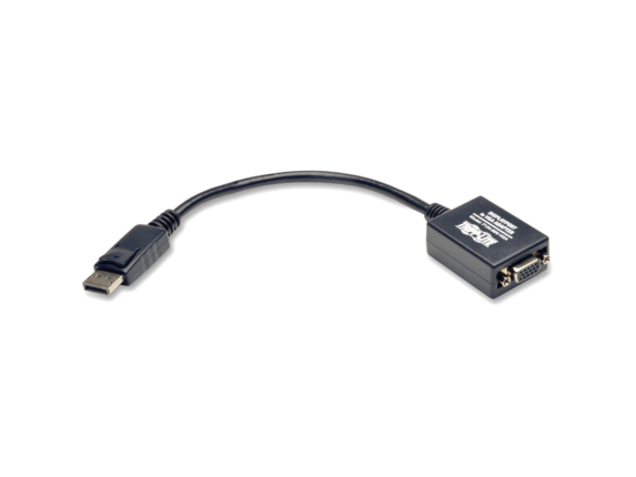 Tripp Lite 6in DisplayPort to VGA Adapter Active Converter DP to VGA M/F 6|P134-06N-VGA