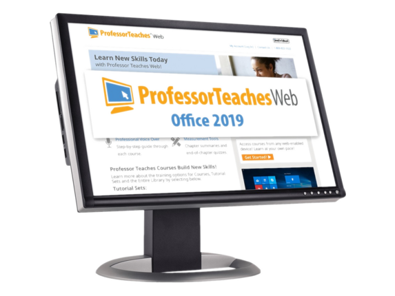 , Individual Software Professor Teaches Web - Office 2019 Annual Subscription - Academic Training Course