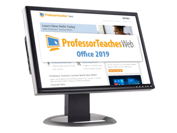 Individual Software Professor Teaches Web - Office 2019 Annual Subscription - Academic Training Course