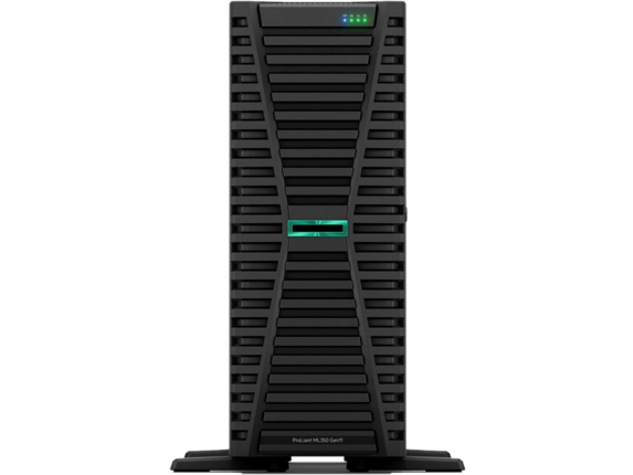 HPE SMART CHOICE ProLiant ML350 G11 4U Tower Server - 1 x Intel Xeon Silver 4514Y 2 GHz - 64 GB RAM - 960 GB SSD - (2 x 480GB)