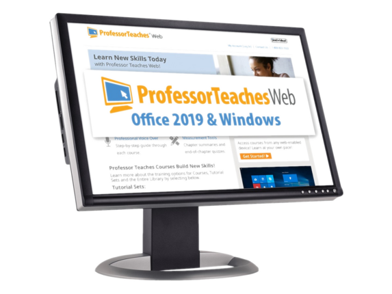 Individual Software Professor Teaches Web - Office 2019 & Windows 10 Quarterly Subscription - Academic Training Course|PWQO9SR