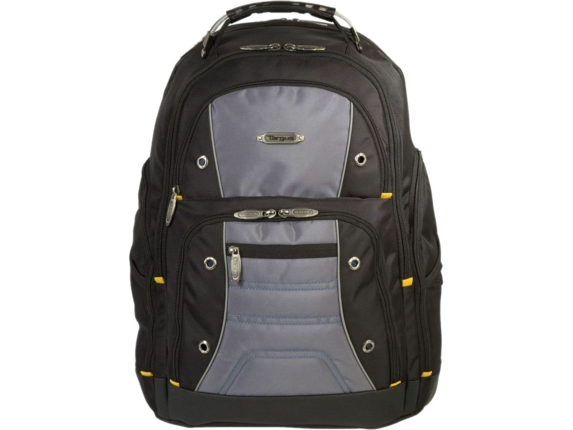 Targus Drifter II TSB239US Carrying Case Rugged (Backpack) for 17" Notebook - Black/Gray - TAA Compliant