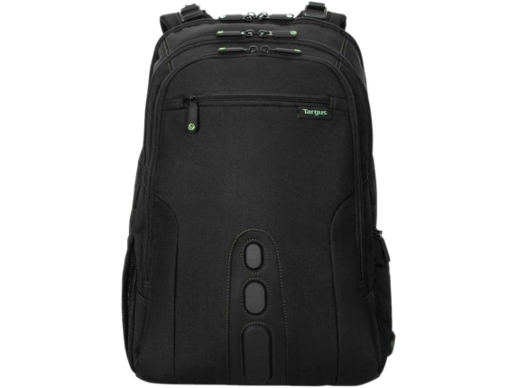 Targus Spruce EcoSmart TBB019US Carrying Case (Backpack) for 17" Notebook - Black, Green - TAA Compliant