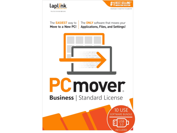 Laplink PCmover Business 10-Use w USB3.0