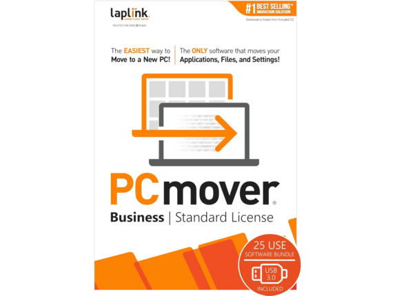 Laplink PCmover Business 25-Use w USB3.0