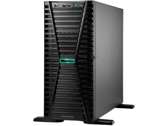HPE ProLiant ML110 Gen11 4510 2.4GHz 12-Core / 1P / 32GB-R / 4LFF / VROC / 1x 4TB HDD / 2x500W PS Tower Server