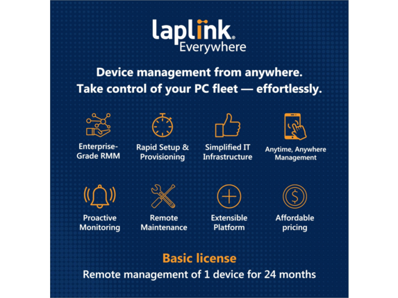 Laplink Everywhere - Remote management - Basic License - 1 Device for 24 months - 24 Month