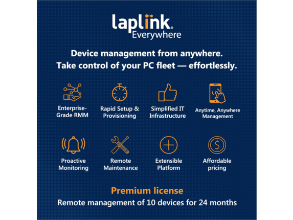 Laplink Everywhere - Remote management - Premium License - 10 Devices - 24 Month