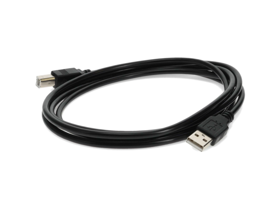 AddOn 6ft USB 2.0 (A) Male to USB 2.0 (B) Male Black Cable|USBEXTAB6